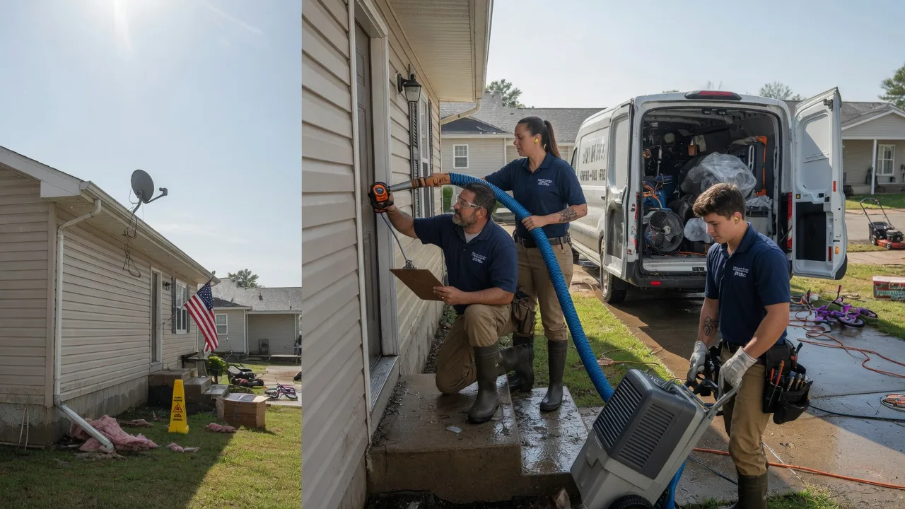Ceiling Water Damage Restoration in Akron, PA near me